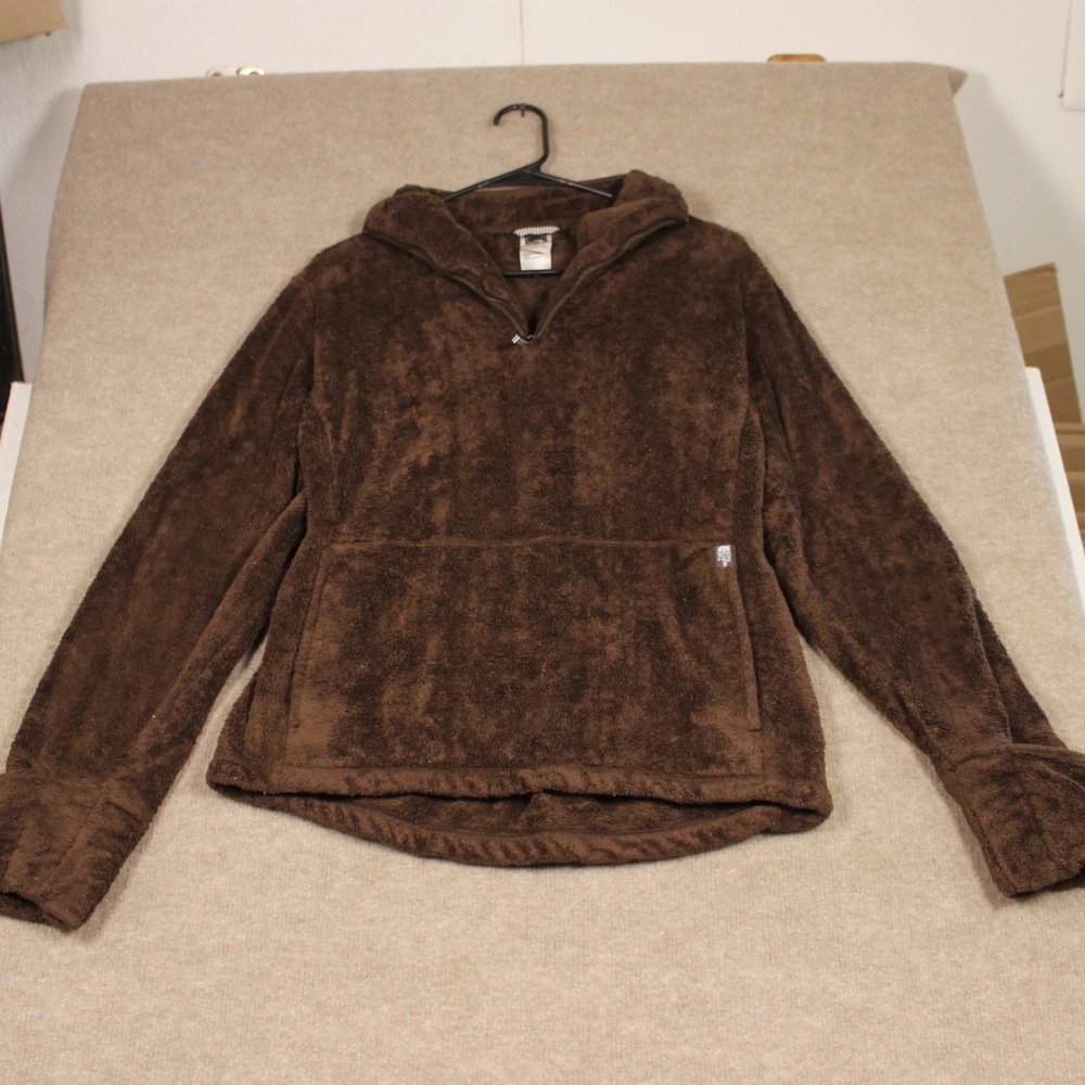 The North Face Osito Quarter Zip Fleece Pullover Brown Womens Large